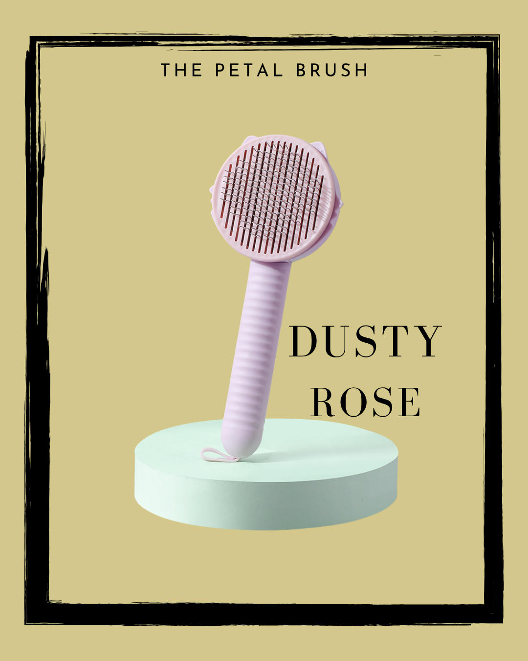 The Petal Brush™ | One-Click Hair Release Cat Grooming Brush — Reduces Shedding, Prevents Hairballs & Supports Skin Health