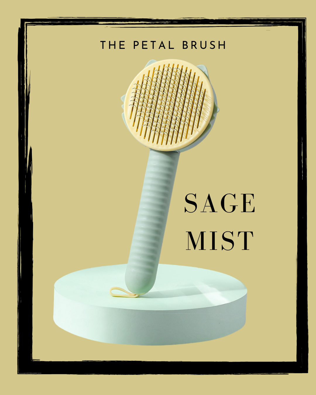 The Petal Brush™ | One-Click Hair Release Cat Grooming Brush — Reduces Shedding, Prevents Hairballs & Supports Skin Health